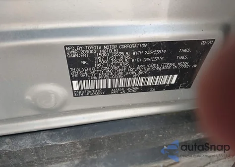 2020 Toyota Rav4 Xle Premium from USA, damaged, VIN JTMA1RFV2LJ034867